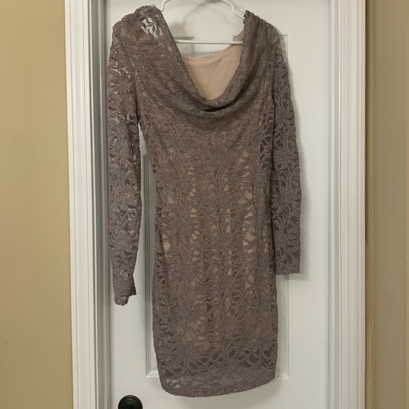 Sparkly Lace Cocktail Evening Party Dress - Picture 2 of 3